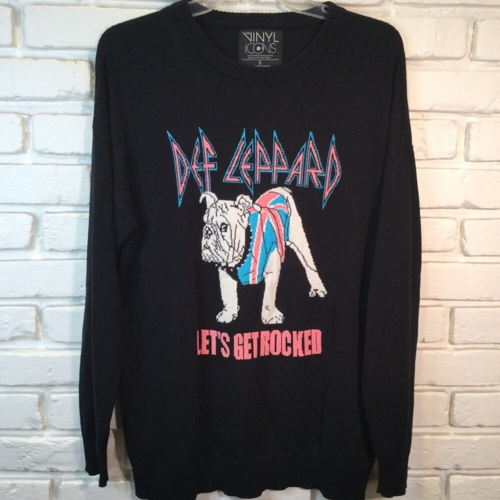 THE Vinyl Icons "Def Leppard" Sweater Mens small